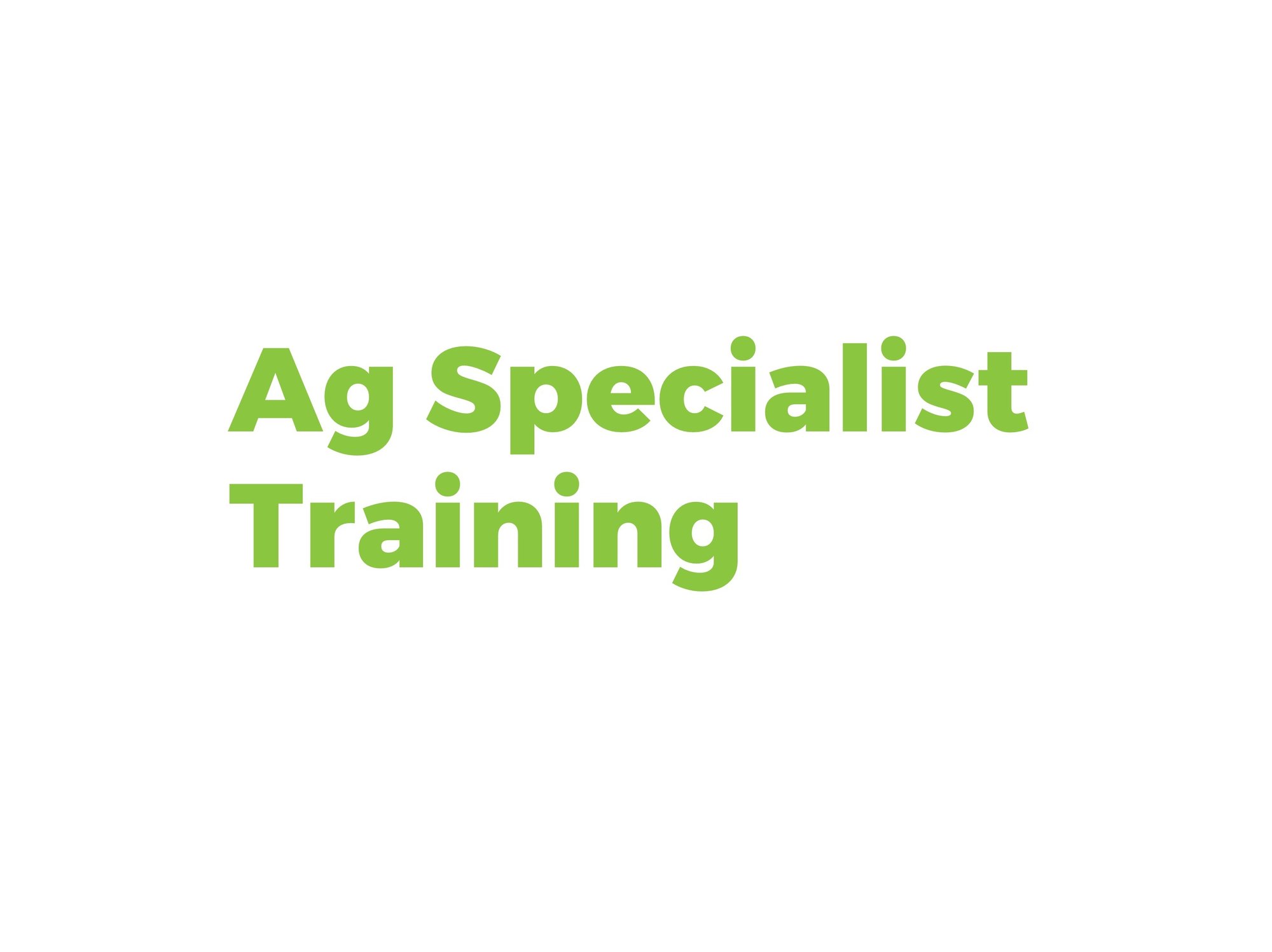 ag-specialist-training